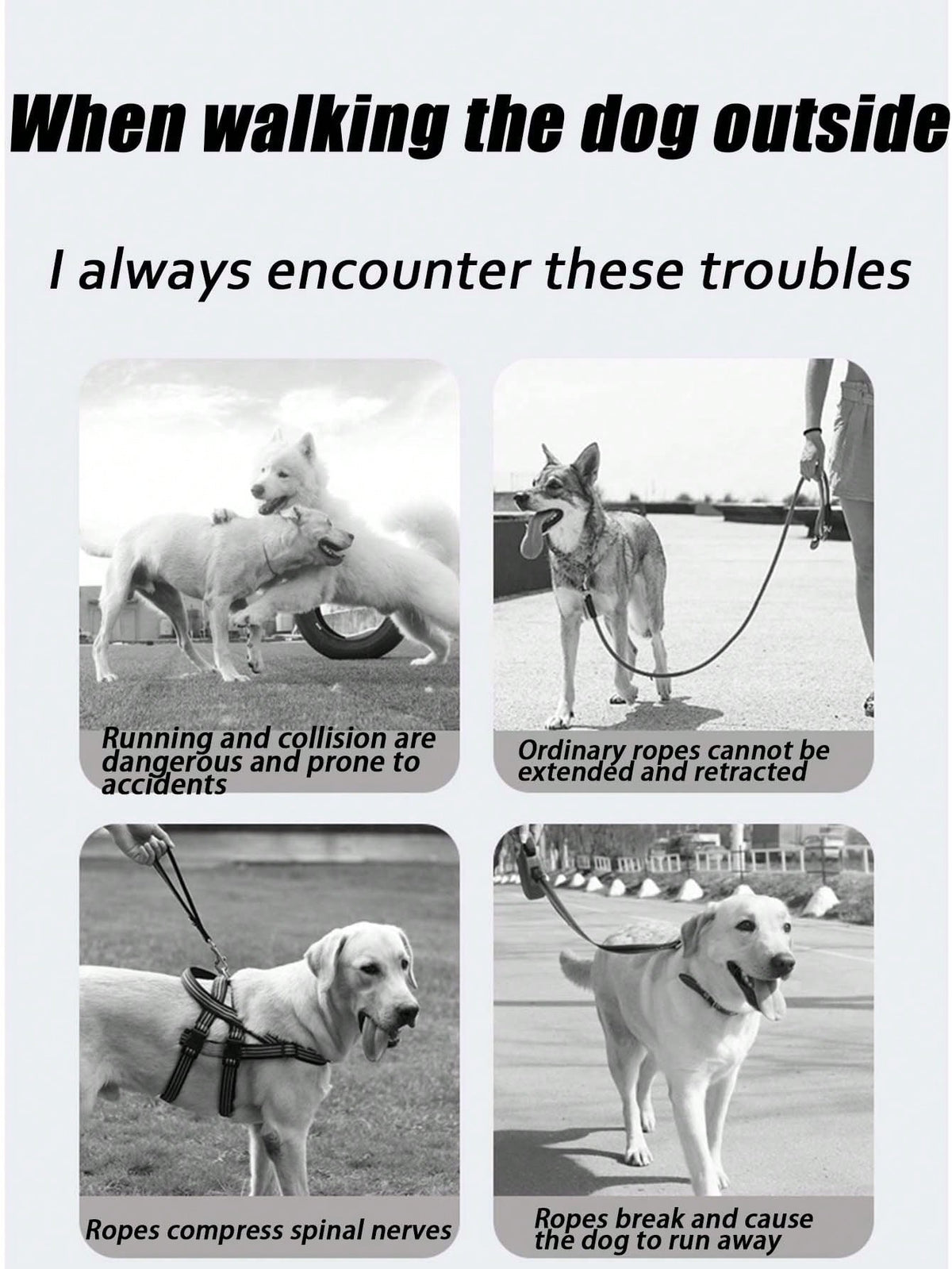 Extendable Pet Leash, Small/Medium/Large Dog Leash, Essential Pet Supply, Collision-Proof Dog Walking Lead, Outdoor Product